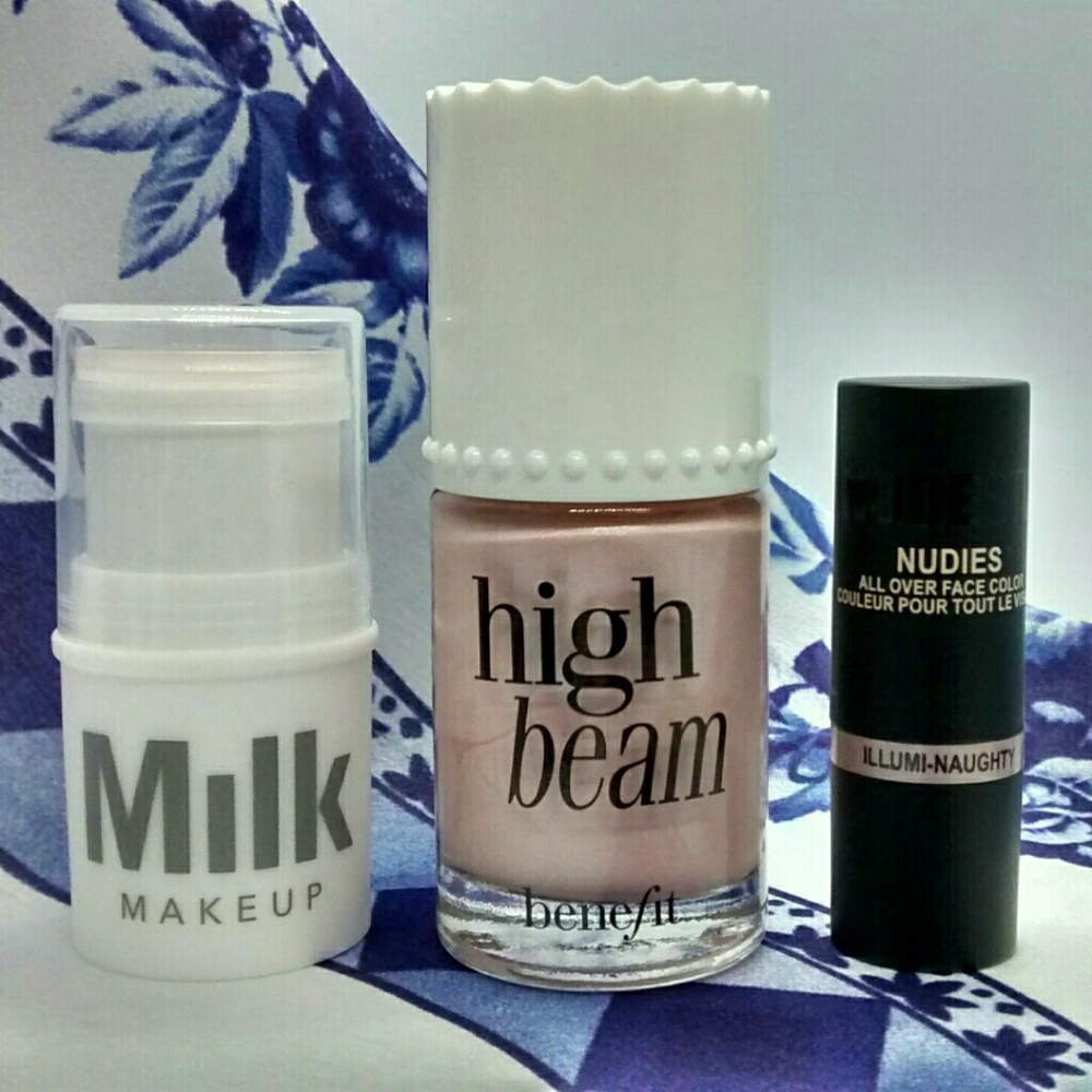Benefit, Nudestix, Milk Makeup Highlighters
